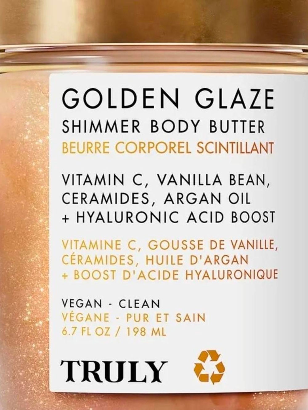 TRULY Golden Glaze Shimmer Body Butter - Gold